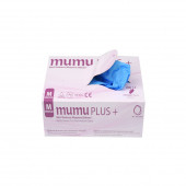Mumu Plus+ Nitril Eldiven-Mavi Pudrasız Large 100'lü Paket - 1