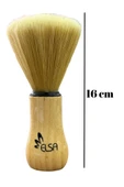 ELSA Premium Büyük Boy Ense Fırçası Açık Renk Ahşap Sap 16 cm - 4