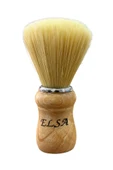 ELSA Premium Küçük Boy Sakal Fırçası Açık Renk Ahşap Sap - 1