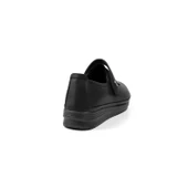 Kadın Siyah Cırtlı Ortopedik Anne Ayakkabısı - Rahat Kaymaz Taban, Bağcıklı Günlük Yürüyüş Ayakkabısı thumbnail 5