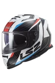 LS2 Storm 2 Racer Mavi-kırmızı Motosiklet Kaskı thumbnail 1