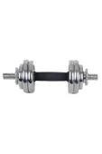 HEPİTOP Çantalı Döküm Plaka Dambıl Seti 15 Kg Krom Dumbbell Set - 5