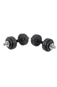 HEPİTOP Çantalı Döküm Plaka Dambıl Seti 15 Kg Dumbbell Set - 1