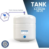 Su Arıtma Cihazı 12 Lt. (3,2 GALON) Paslanmaz Metal Tank  Tank Vanası  Hediyeli thumbnail 1