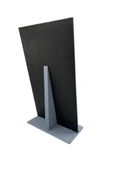 Keten Kumaş Mavi Renk 45/25 Cm Ayaklı Tırnaklı Tesbih Yüzük Kombin Sergileme Standı - 3