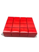 Karton Süngerli Kırmızı Renk 8/6 cm 48 Adet Üçlü Set Takı Kutusu - 3