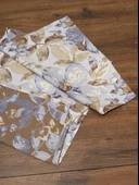 Jakarlı Dokuma Dekoratif Runner 45x140 Cm Mavi Çiçekli thumbnail 7