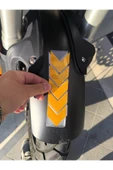 AKGÜNEŞ MOTOGARAJ Ön Çamurluk Reflektörü Evrensel Uyum, Yüksek Görünürlük Sarı Ve Lacivert - 2