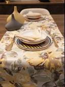 LOOM & LAUREL Jakarlı Dokuma Dekoratif Runner 45x140 cm Sarı Çiçekli thumbnail 5