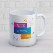 Nice Mutlu Yıllara Yazılı Yılbaşına Özel Hediyelik Kupa Bardak thumbnail 1