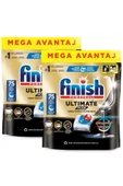 Finish Ultimate Plus Hepsi Bir Arada Bulaşık Makinesi Deterjanı Kapsül Tablet 150 Adet (75 x 2'li) thumbnail 2