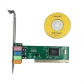 PCI ses kartı CMI8738 chipsetli 5 kanal 4.1 pc için pcı ses kartı thumbnail 4