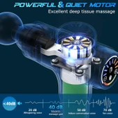 TOLOCO Masaj Aleti Derin Doku, 10 Yedek Başlıklı Perküsyon - Siyah - 3