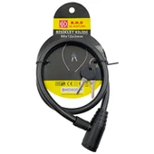 Fixonic B.H.D BHD00581 80cm 12x3mm Bisiklet Kilidi PVC Kaplı Çelik Halat Anahtarlı thumbnail 1