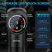 TOLOCO Masaj Aleti, Sporcular İçin Derin Doku Sırf Masajı 10 Başlıklı - Siyah - 2