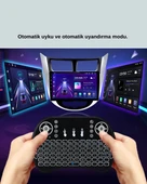 Işıklı Kablosuz Mini Klavye – 2.4 GHz, Dokunmatik Mouse Özellikli - 5