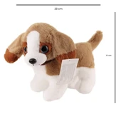 Sesli Peluş Köpek - 2309033 - Kahverengi-Beyaz - 2