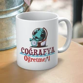 Coğrafya Öğretmenlerine Özel Öğretmenler Günü Hediyelik Baskılı Kupa - 1