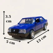 Nostaljik Metal Çek Bırak Mavi Tofaş Şahin Araba Kapılar Açılır - 1