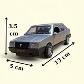 Nostaljik Metal Çek Bırak Gri Tofaş Şahin Araba Kapılar Açılır - 1