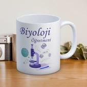 Biyoloji Öğretmenlerine Özel Öğretmenler Günü Hediyelik Baskılı Kupa thumbnail 1