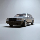 Nostaljik Metal Çek Bırak Gri Tofaş Şahin Araba Kapılar Açılır - 5