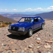 Nostaljik Metal Çek Bırak Mavi Tofaş Şahin Araba Kapılar Açılır - 2