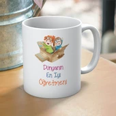 Dünyanın En İyi Öğretmeni Yazılı Kupa – Öğretmenler Günü İçin En Tatlı Hediye thumbnail 1