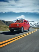 Nostaljik Metal Çek Bırak Kırmızı Fiat 126 Araba Kapılar Açılır - 2