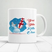 Yeni Yılın Kutlu Olsun Baskılı Yılbaşına Özel Hediyelik Kupa Bardak thumbnail 1