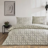 Taç Galen Ranforce Çift Kişilik Nevresim Takımı Gri thumbnail 1