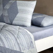 Taç Ellıs Ranforce Çift Kişilik Yorgan Set Mavi thumbnail 3