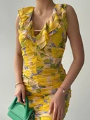 Lenisa Fırfırlı Mini Boy Elbise thumbnail 5