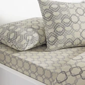 Taç Galen Ranforce Çift Kişilik Nevresim Takımı Gri thumbnail 2