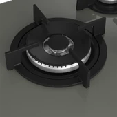 Beko BOCD T 7521 DWKG Wok Gözlü Gri Cam Ankastre Ocak - 5