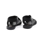 Kadın Siyah Şık Rahat Sandalet - Günlük, Kaymaz Taban, Yazlık Konforlu thumbnail 2