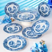 Fecra Vintage Blue 8 Parça Sunum Seti - 3