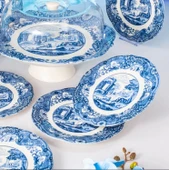 Fecra Vintage Blue 8 Parça Sunum Seti - 4