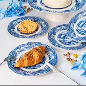 Fecra Vintage Blue 8 Parça Sunum Seti - 2