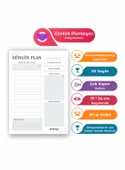Plango Siyah - Beyaz Çek Kopar Günlük Planlayıcı - Ders Çalışma Planlayıcı - 2