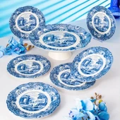 Fecra Vintage Blue 8 Parça Sunum Seti - 5