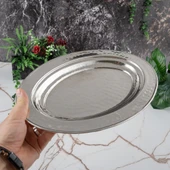 Gaziantep Bakır İşlemeli-Dövmeli Sunumluk-iskender Tabak Genişlik :30cm - 3