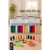 Modacar Dikiş Seti - 42 Parça Renkli Dikiş Seti – Mezuralı, Taşınabilir, Hobi ve Onarım İçin - 1