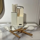 Schafer Forge Bıçak ve Servis Seti 12 Parça-Krem thumbnail 1