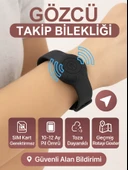 Gözcü Mobil Takip Bilekliği Android Ios Destekli Gps Konum Takibi Alzheimer Çocuk Yaşlı Geçmişe Dönük Takip Cihazı Saati Bileklik Siyah 23CM (5-10 Dakika Aralıklı Sinyal Alır) - 1