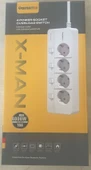 Ayt Yamatik X-MAN-104 A-CLASS 4 lü Ayrı Anahtarlı 2 Metre Akım Korumalı Grup Priz 1400 Joule Uzatma Kablosu - 1