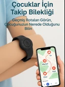 Gözcü Mobil Takip Bilekliği Android Ios Destekli Gps Konum Takibi Alzheimer Çocuk Yaşlı Geçmişe Dönük Takip Cihazı Saati Bileklik Siyah 23CM (5-10 Dakika Aralıklı Sinyal Alır) - 5
