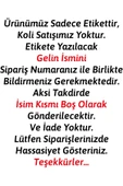Anı Karavanı Organizasyon Çeyiz Kolisi Etiketi ÇK-19 / A4 - 15 Adet - 2