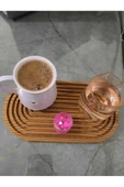 Bybaykuş AHŞAP OVAL OYMALI SUNUMLUK - 1