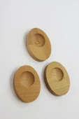 Teknofors Ahşap Yumurtalık Sofra Sunumu Elips (3'LÜ SET) thumbnail 6